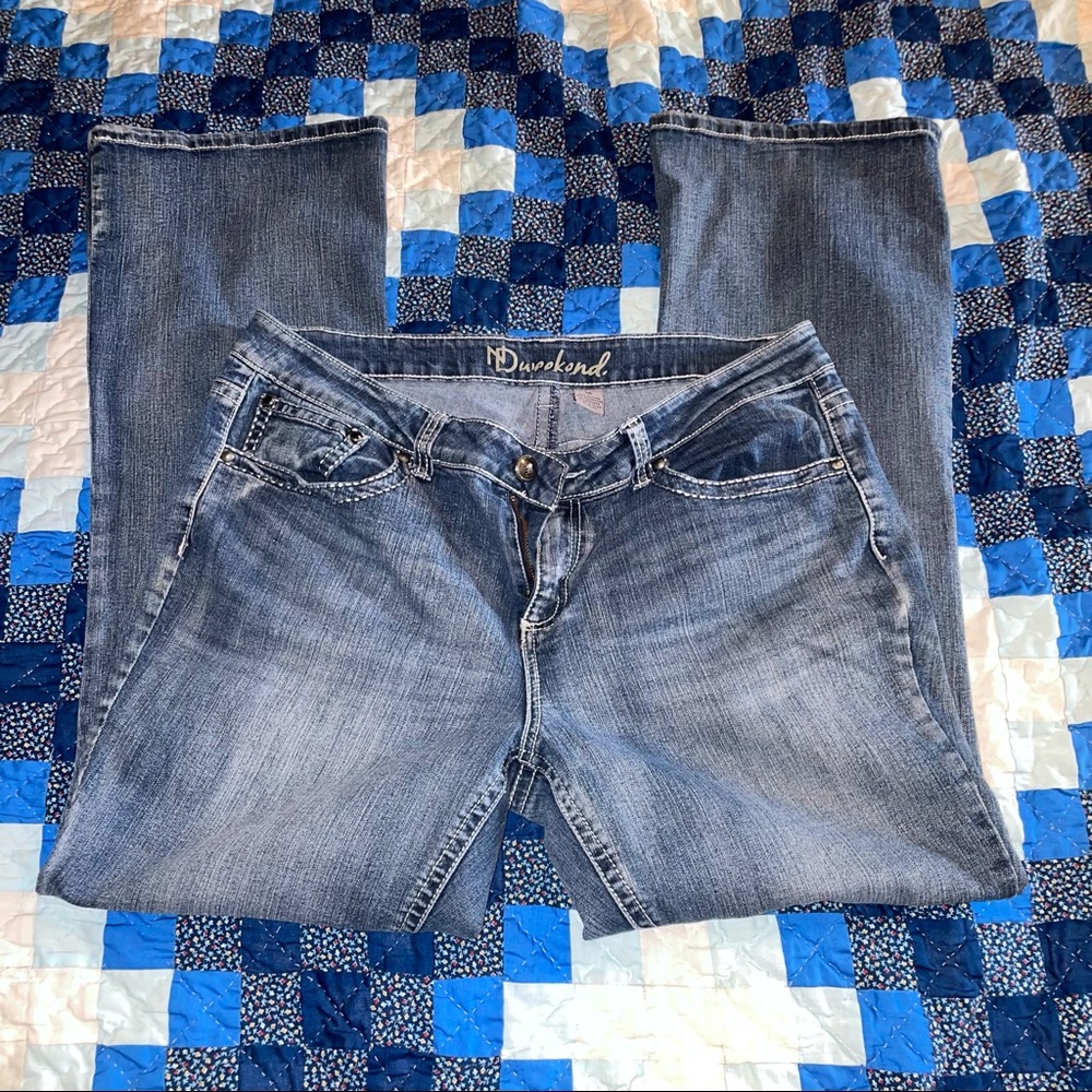 ND Weekend Jeans with Black and white cross on pockets
